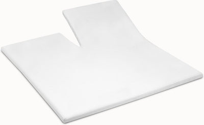 Cinderella – Spannbettlaken mit Molton-Topper – einfach geteilt – bis 15 cm Matratzenhöhe – 140 x 200 210 cm – weiß