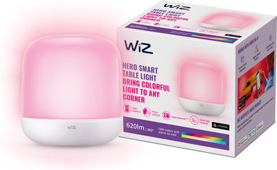 Wiz Tischleuchte Hero – farbiges und weißes Licht – intelligente LED-Beleuchtung – modernes Design – WLAN