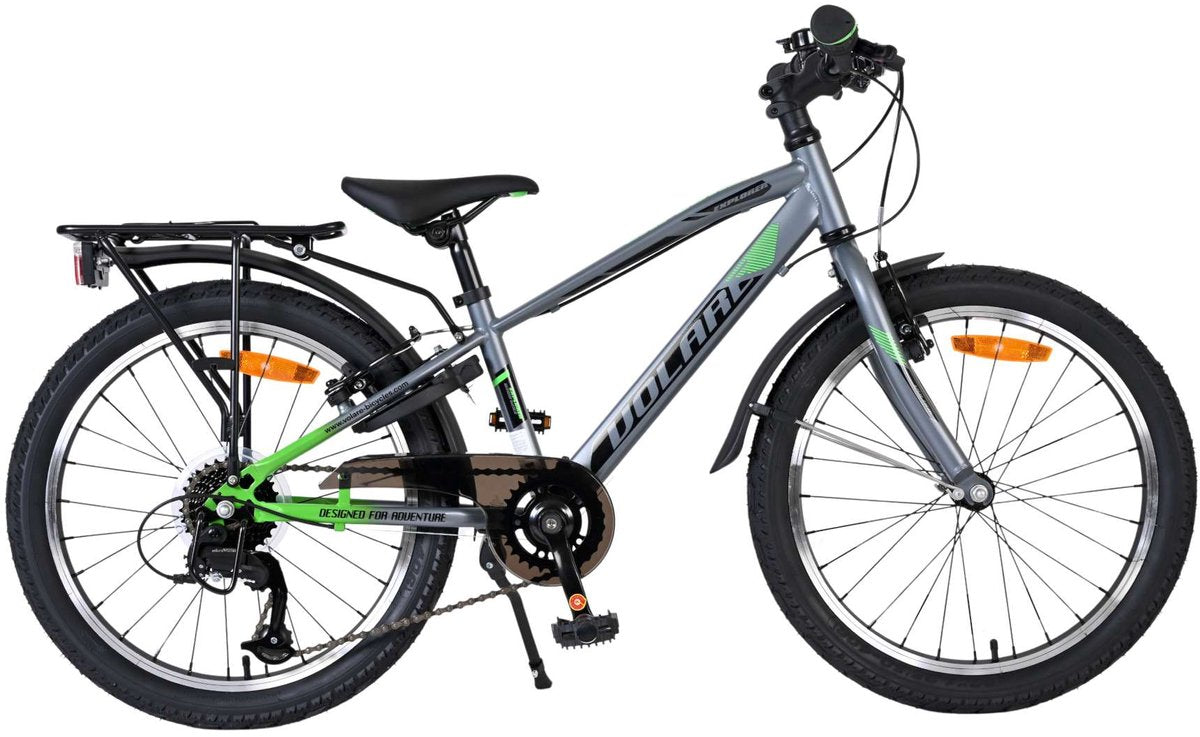 Volare Explorer Kinderfahrrad – 20 Zoll – Dunkelgrau – 7 Gänge