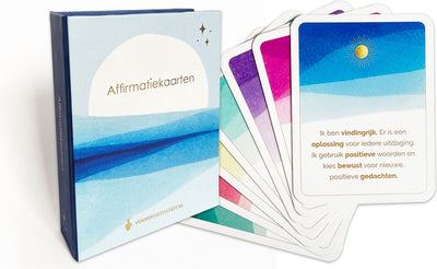 Für Positivitäts-Affirmationskarten – positive Affirmationen – 60 Karten in Aufbewahrungsbox – Erkenntniskarten – Manifestieren