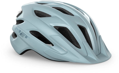 Mit Crossover-Fahrradhelm für Damen und Herren – City-Fahrradhelm für Erwachsene – Größe M L – Steinblau glänzend