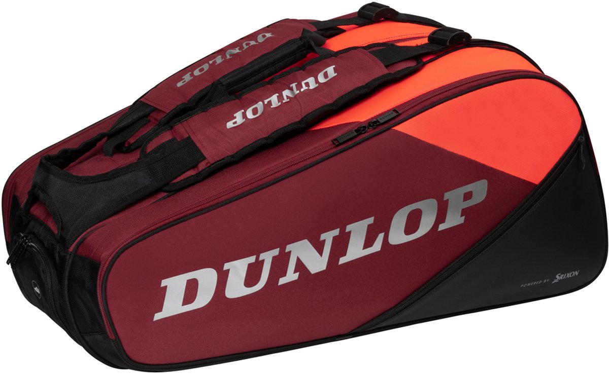 Dunlop – CX PSA 12RKT Tasche – Schwarz Rot – Squash-Tasche