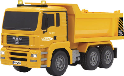 Jamara steuerbarer Muldenkipper-Mann – realistischer Motorsound – 1:20
