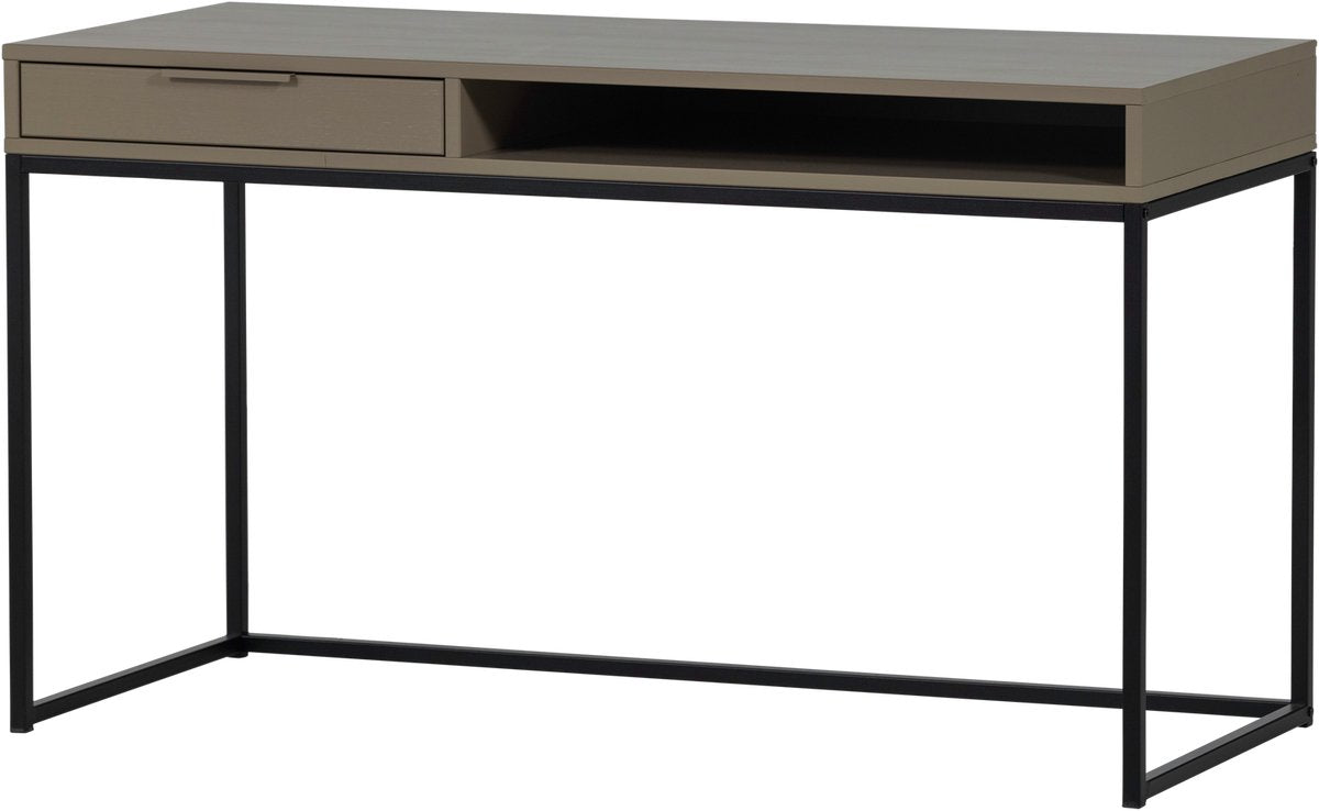 Woood Nore Schreibtisch – Kiefer – Schlamm – 75 x 130 x 58