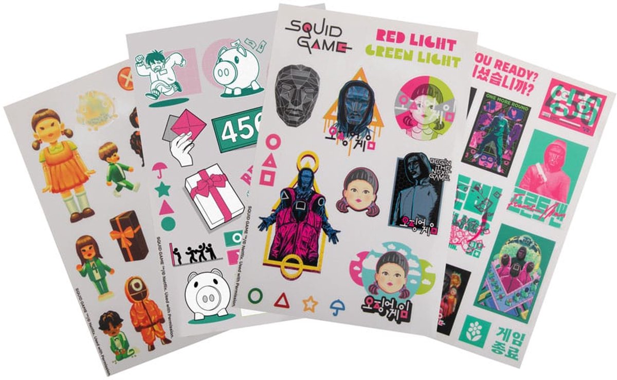 Cinereplicas Squid Game Sticker Pack Patches Aufkleber