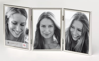 Walther Design Chloe - Fotorahmen - Fotogröße 3x 13x18 cm - Silber