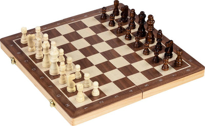 Goki -Holzschachdamspel 2in1 Magnetisch