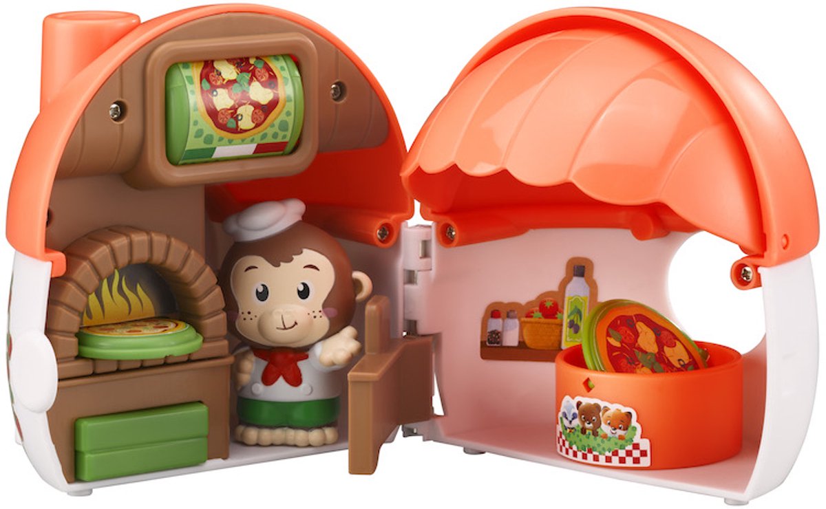 Klorofil die Pilzpizzeria – Pocket Edition – kompaktes Spielset mit 1 Figur aus der Affenfamilie