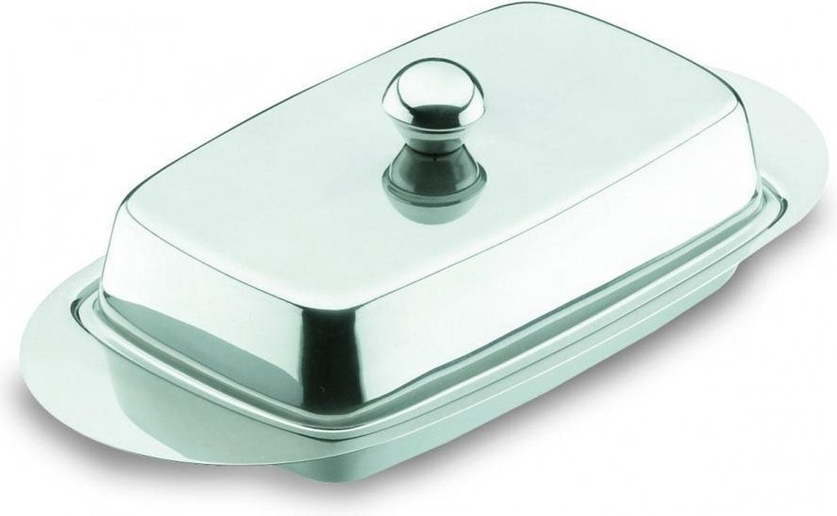 Lacor-Butterdose mit Deckel – Edelstahl