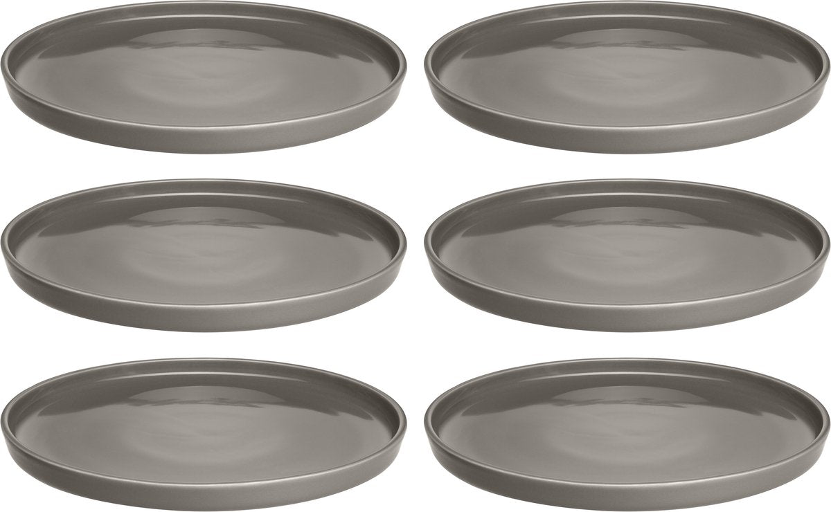 Leonardo Roma Teller 22cm Taupe - Set 6
