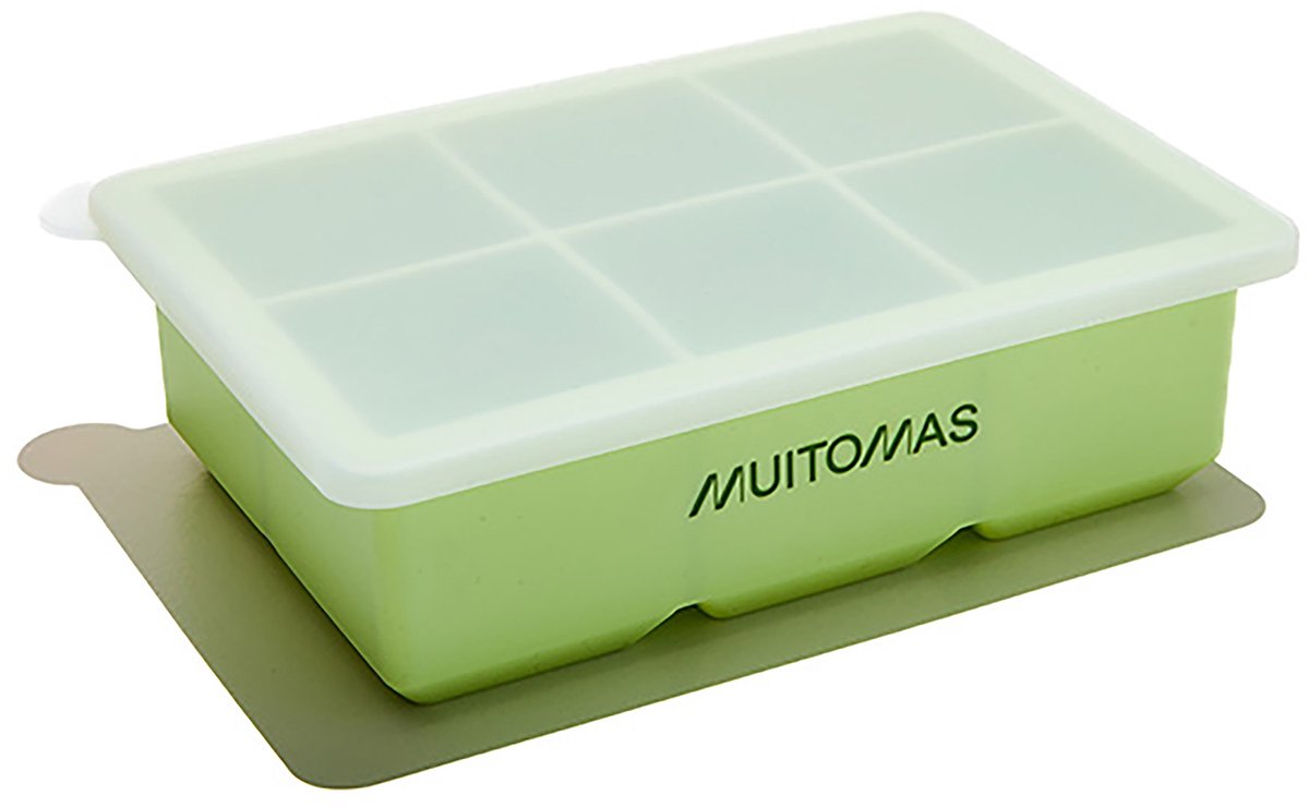 Muitomas Eiswürfelform – Silikon – stilvolles Design – nachhaltig wiederverwendbar – grün