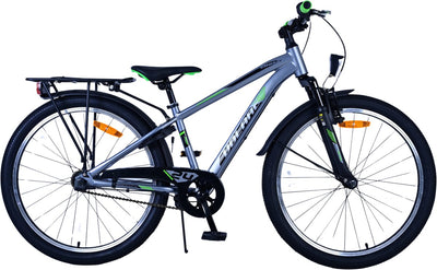Volare Cross Children's Bicycle - Jungen - 24 Zoll - Dunkelgrau - 3 Zahnräder