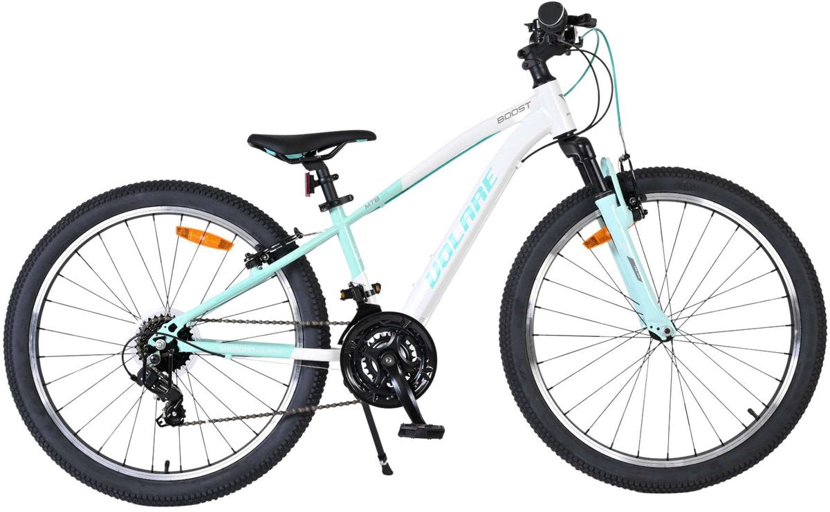 Volare Boost Kinderfahrrad – 24 Zoll – 21 Gänge – Weiß Mintgrün