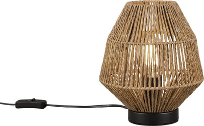 Rl lebe dein Licht Reality Miki - Tischlampe - exkl. 1x E27 40W - Schnurschalter - Natursisal