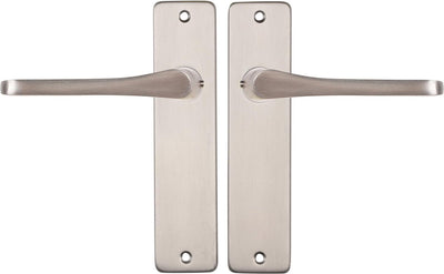 Starx Türgriff Silber - Edelstahloptik - Türbeschläge - Türgriff mit Schild - Rollo - Türgriff Butterfly - 43 x 180 mm - ã˜ 18 mm