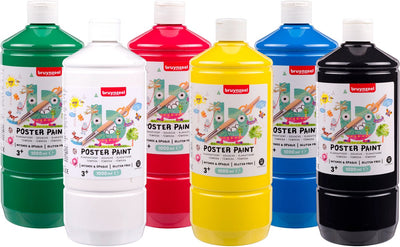 Bruynzeel Gouachefarbe 6x1 Liter Sortiment