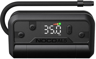 Noco al 5 tragbarer Luftkompressor – integrierter USB-C-Anschluss – Powerbank – maximaler Druck: 8,96 bar