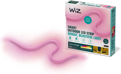 Wiz Außenlampe – LED-Streifen für den Außenbereich – farbiges und weißes Licht – intelligente LED-Beleuchtung – Form nach Ihren Wünschen – 5 m – Stecker Typ C