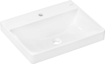 Hansgrohe xelu q - Waschtisch - 600 480 mm Größe - mit Hahnloch - ohne Überlauf - Weiß