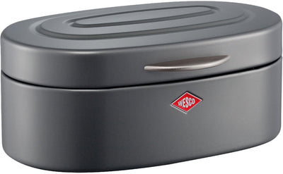 Wesco einzelner Elly-Brotkasten | 8,5 Liter | Metall - Graphit matt | Brotaufbewahrungsbox