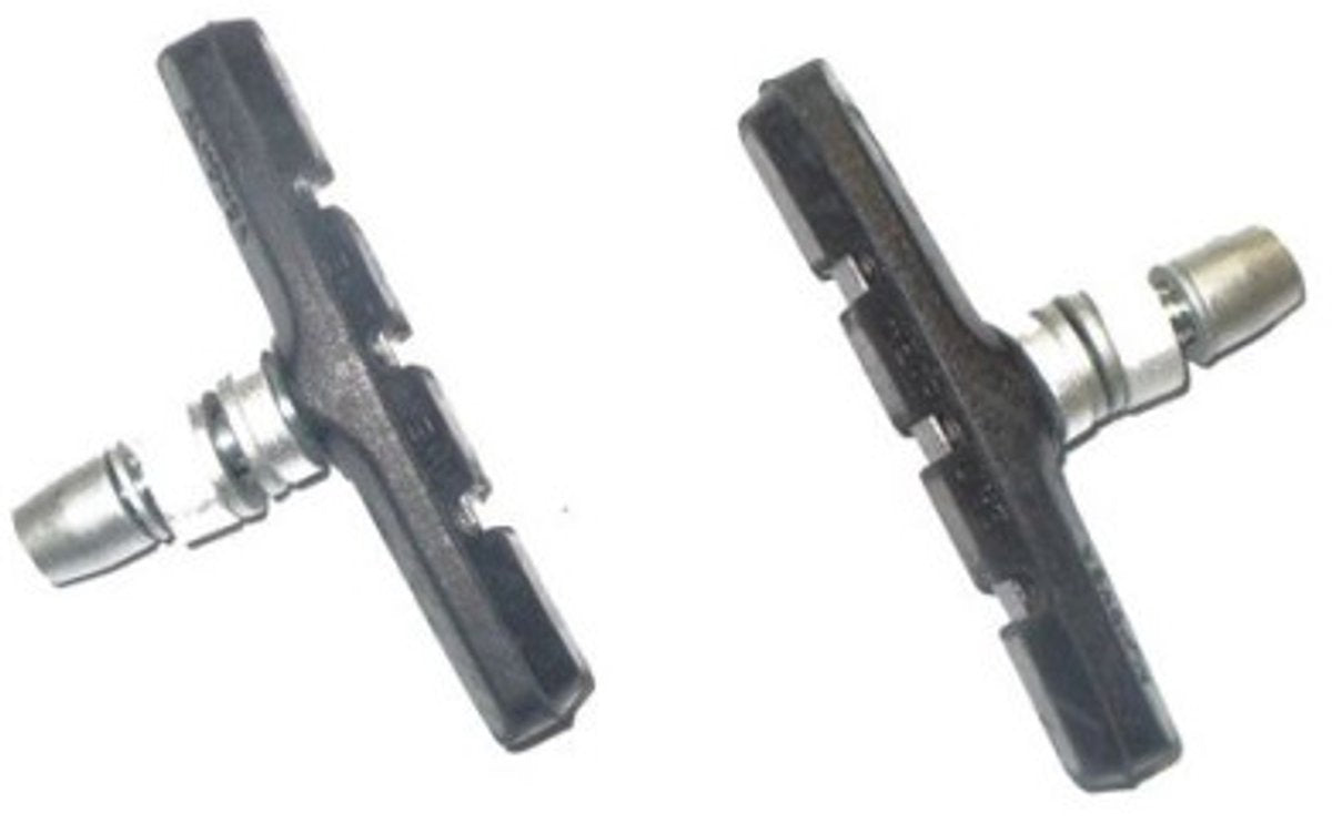 Dresco-Bremsbeläge – für V-Brake-Bremsen – Sechskantbefestigung – Länge 70 mm – für die Vorder- oder Hinterradbremse – starke Bremskraft bei trockenen und nassen Wetterbedingungen