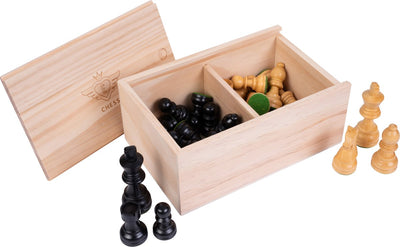Longfield-Schachfiguren Nr. 3 – hochwertiges, gewichtetes Schachspiel mit Bleifilz – optimale Stabilität – König 82 mm – Favorit unter Schachbegeisterten – Engelsherz