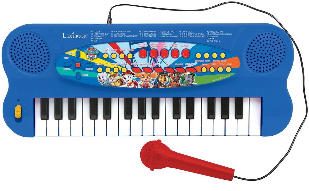 Lexibook Paw Patrol E-Piano-Tastatur mit Mikrofon (32 Tasten)