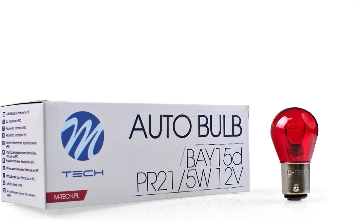 M-tech pr21 5w 12v - rot - 10 Stück