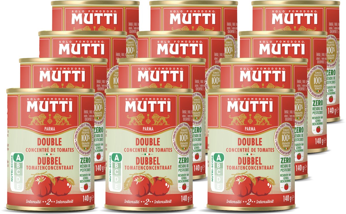 Mutti Tomatenpüree doppelt konzentriert ZRP – 12 x 140 Gramm