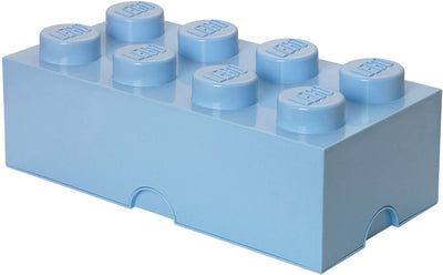 Zimmer Kopenhagen Lego Storage Ziegelstein 8 hellblau