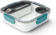 Schwarze Blum Black+Blum Lunchbox Original - 3 Fächer - Blau