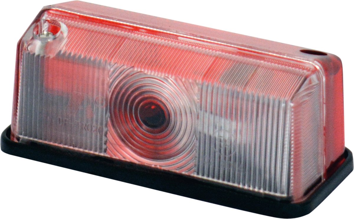 Carpoint Positionslicht 12 Volt Rechteck 95 mm rot weiß