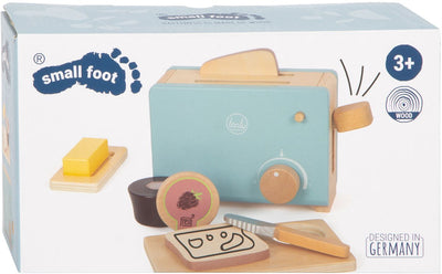 Kleiner Fußholz Toaster Set