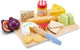 Woet® Holzspielzeug Käsebrett – Spielset Schneidebrett, Käse, Brot, Feigencracker – FSC – Lernspielzeug Essen – Schneideset Rollenspiel Küchenspielzeug – ab 2 Jahren