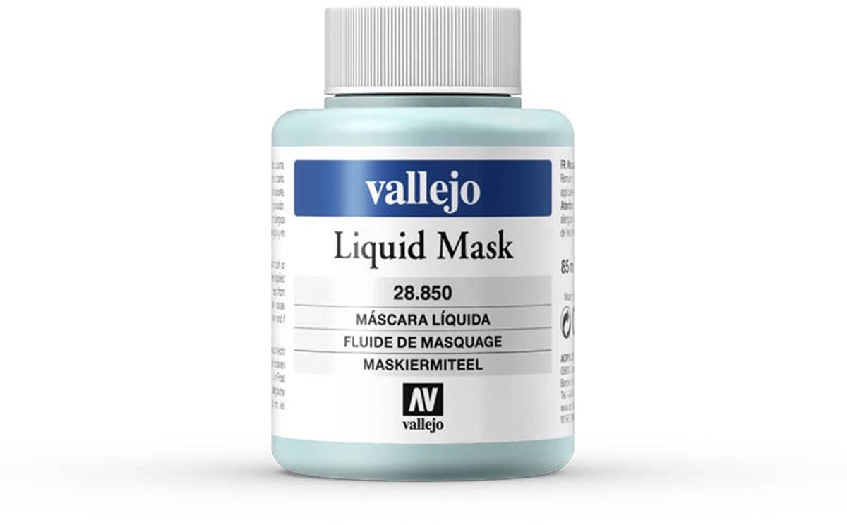 Vallejo Hobbyfarbe – 28850 Flüssigmaskenflüssigkeit – 85 ml Flüssigmaskierung – 85 ml