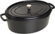 Staub Kasserolle oval Cocotte schwarz - ø 41 cm 12 Liter