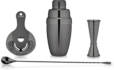 Viski Mixologist Cocktail-Set – Edelstahl – Rotguss – 4-teilig
