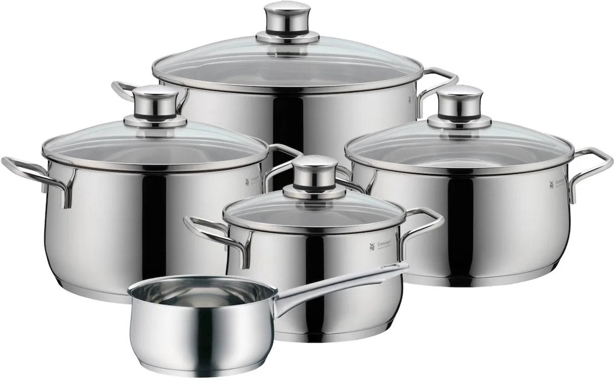 WMF diadem plus - Pfannenset - 5-teilig - induktionsgeeignet - Edelstahl - inklusive Deckel