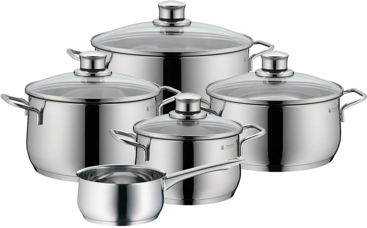 WMF diadem plus - Pfannenset - 5-teilig - induktionsgeeignet - Edelstahl - inklusive Deckel