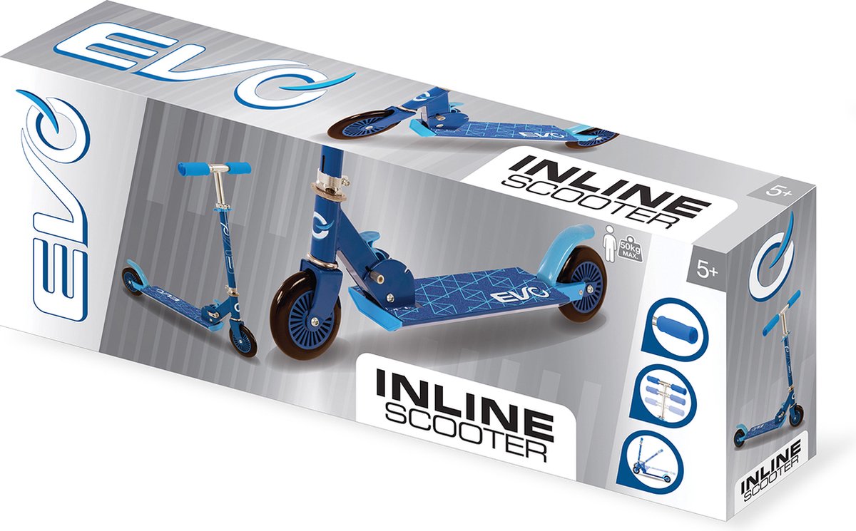Evo Inline-Scooter - Blau - 125 mm