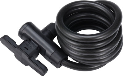 BBB Cycling Keyguard-Kabel – Fahrradschloss mit 3 Schlüsseln – Länge: 180 cm – Dicke: 12 mm – Kabelschloss für Stadtfahrrad, Rennrad, Mountainbike – BBL-111B