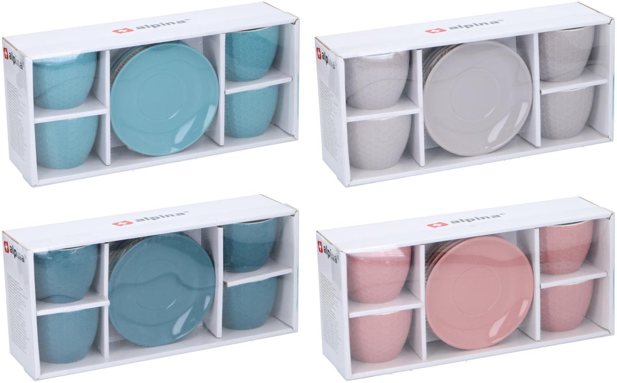 Alpina Cappuccino-Tasse und Untertasse-Set