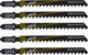 Wolfcraft – 5 Stichsägeblätter – Stichsägeblatt T-Schaft – 100 mm – 2360000
