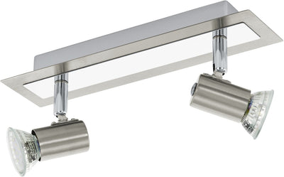 Eglo rottelo - Deckenstrahler - 2 Lichter - Nickel matt, Chrom