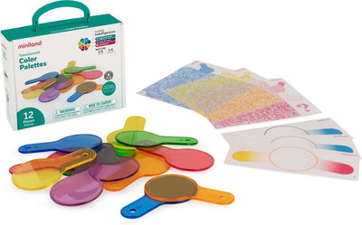 Miniland pädagogisches Miniland Lightpad transparentes Spielzeug – Farbpaletten