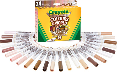 Crayola – Farben der Welt – Filzstifte – 24 Farben – für Kinder