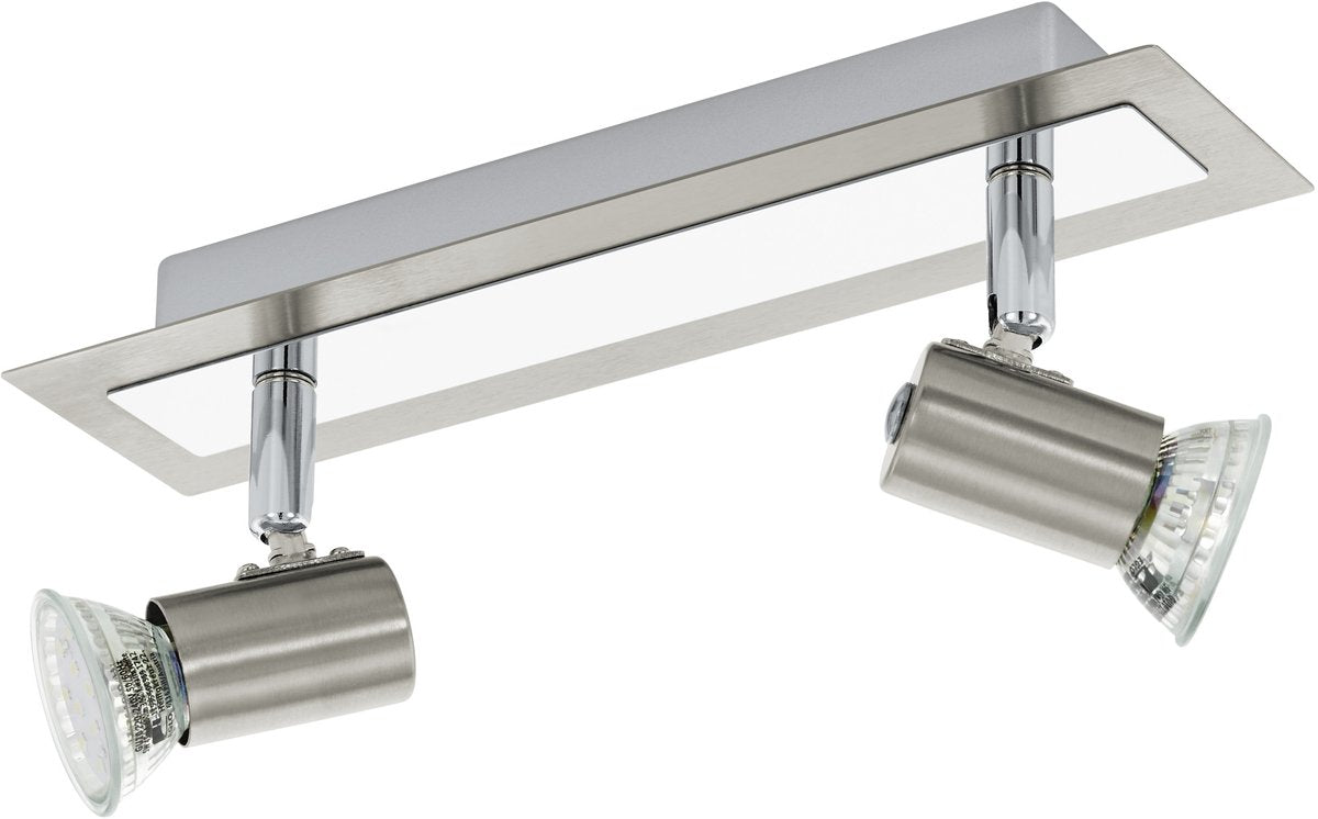 Eglo rottelo - Deckenstrahler - 2 Lichter - Nickel matt, Chrom