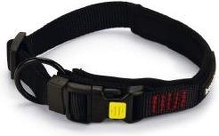 Beeztees Parinca Hundehalsband Nylon schwarz – 55-60 cm x 30 mm
