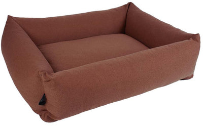 D d home – Eden Hundebett – wasserabweisender, waschbarer Bezug – Kastanienbraun – klein 70 x 60 x 20 cm