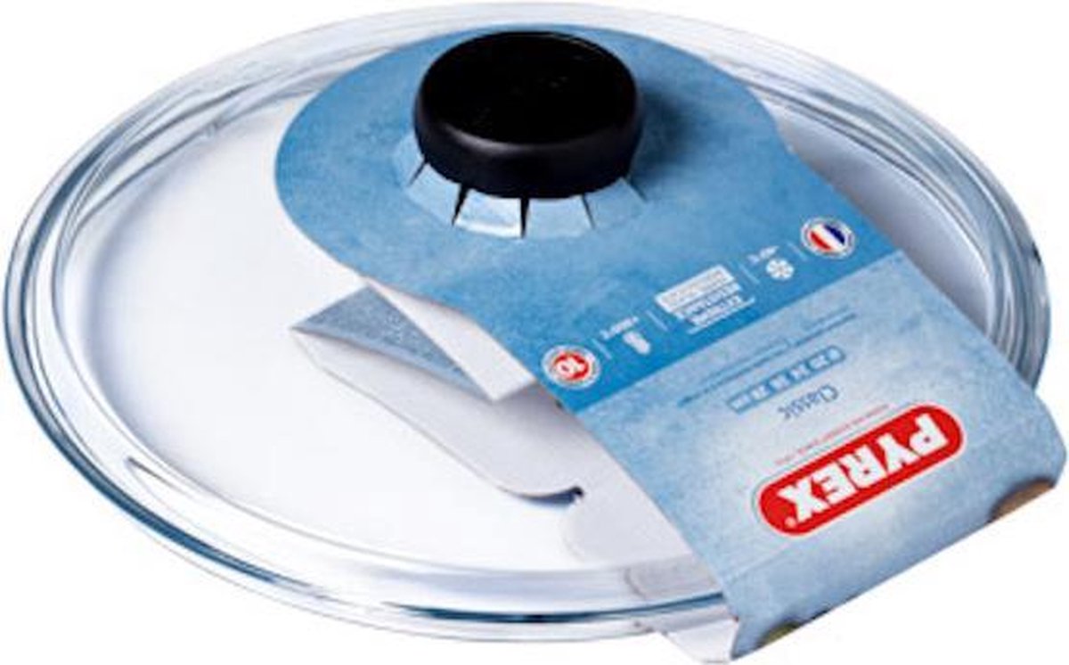 Pyrex klassischer Zubehördeckel – Borosilikatglas – ø24 cm